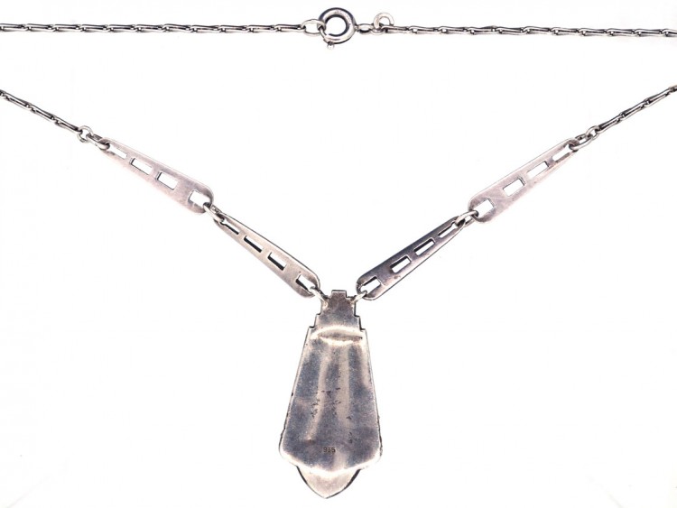 Art Deco Silver & Marcasite Necklace