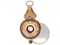 Georgian Three Colour Gold Miniature Quizzing Glass