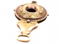 Georgian Three Colour Gold Miniature Quizzing Glass