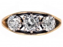 18ct Gold & Platinum, Diamond Three Stone RIng