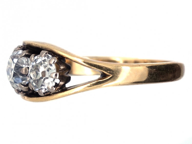 18ct Gold & Platinum, Diamond Three Stone RIng