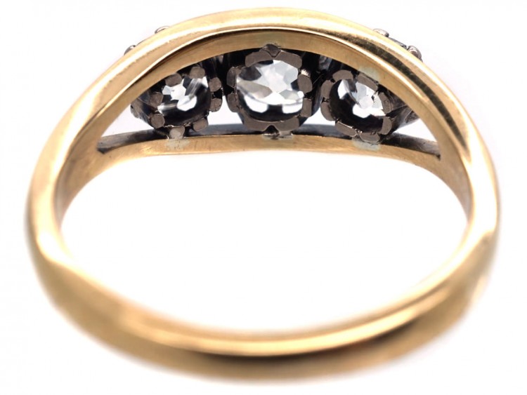 18ct Gold & Platinum, Diamond Three Stone RIng