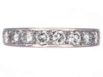 18ct White Gold & Diamond Half Eternity Ring