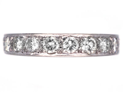 18ct White Gold & Diamond Half Eternity Ring