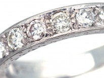 18ct White Gold & Diamond Half Eternity Ring