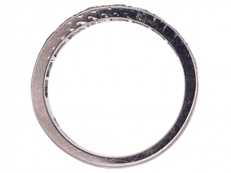 18ct White Gold & Diamond Half Eternity Ring