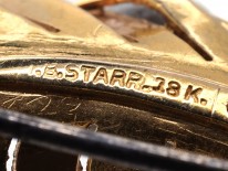 18ct Gold & Diamond Feather Brooch by Black Starr & Frost