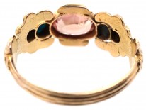 Georgian 18ct Gold Turquoise & Topaz Ring