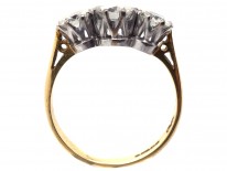 Art Deco 18ct Gold, Three Stone Diamond Ring