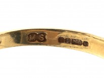 Art Deco 18ct Gold, Three Stone Diamond Ring