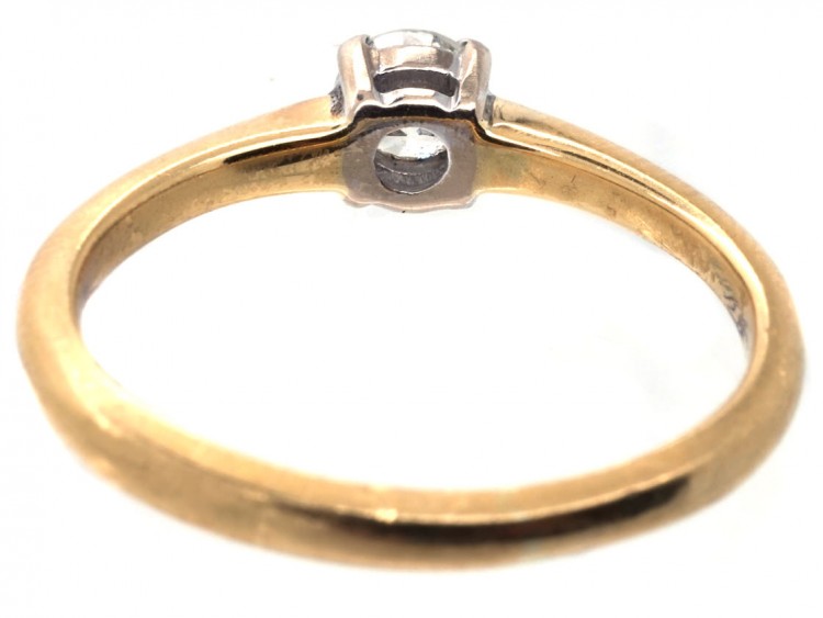 18ct Gold Diamond Solitaire Ring