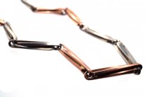 Edwardian 9ct White & Yellow Gold Albert Chain