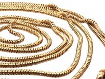 Victorian 15ct Gold Long Guard Chain