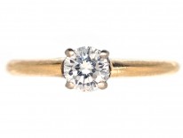 18ct Gold Diamond Solitaire Ring
