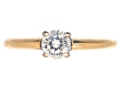 18ct Gold Diamond Solitaire Ring