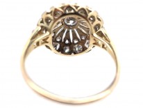 Edwardian 18ct Gold ​& Platinum, Diamond Starburst Ring
