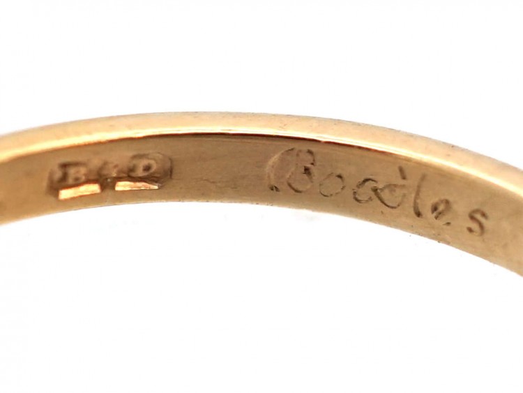 18ct Gold & Diamond Crossover Boodle & Dunthorne Ring