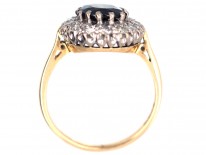 18ct Gold, Sapphire & Diamond Cluster Ring