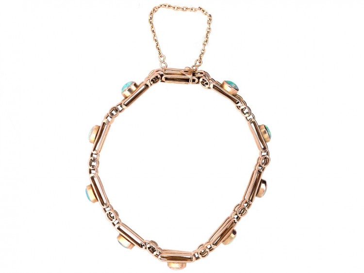 Edwardian 9ct Gold & Opal Bracelet