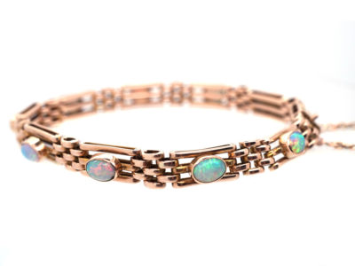 Edwardian 9ct Gold & Opal Bracelet