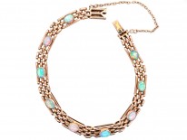 Edwardian 9ct Gold & Opal Bracelet