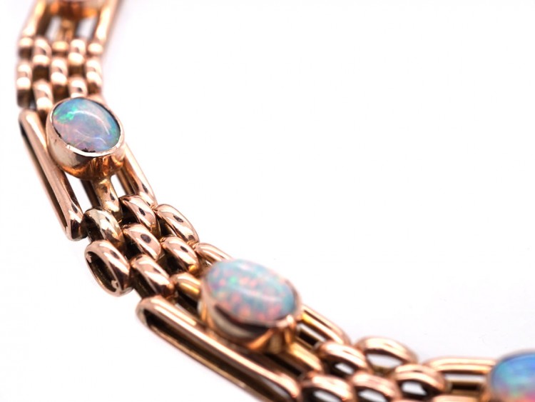 Edwardian 9ct Gold & Opal Bracelet