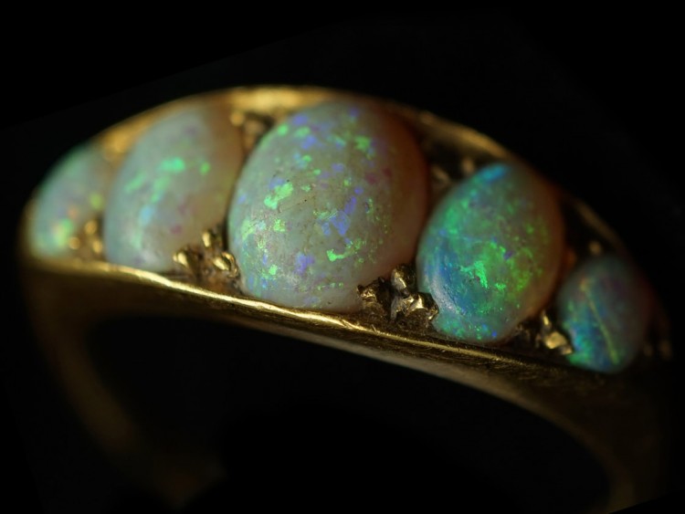 Victorian Five Stone Opal Ring