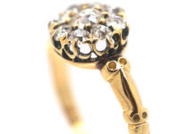 Edwardian 18ct Gold Diamond Cluster Ring