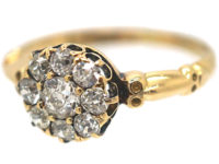 Edwardian 18ct Gold Diamond Cluster Ring