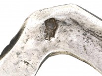 Large 18th Century French Silver Buckle With Bow Design