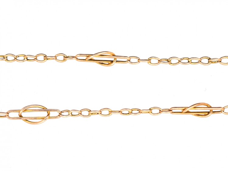 Art Nouveau 9ct Gold Short Chain