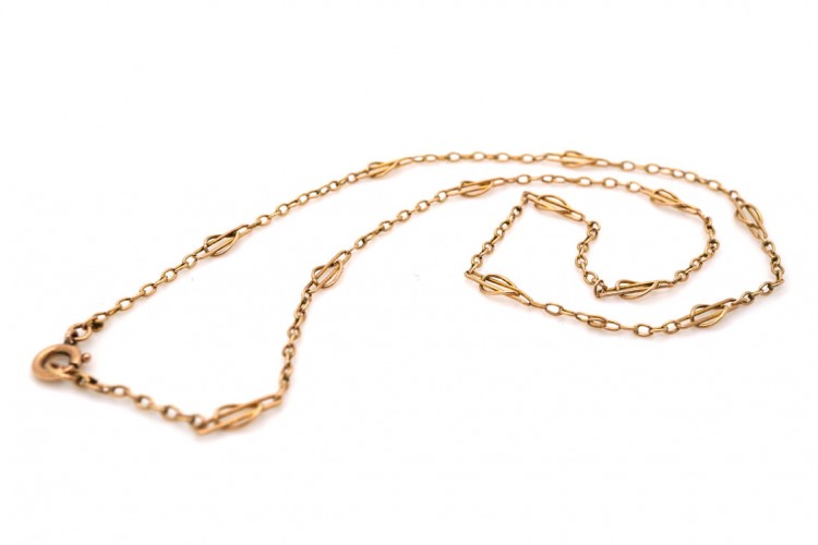 Art Nouveau 9ct Gold Short Chain
