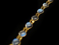 Edwardian 15ct Gold Moonstone Festoon Necklace