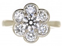 Platinum & Diamond Cluster Ring