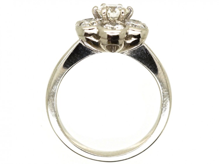 Platinum & Diamond Cluster Ring