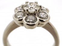 Platinum & Diamond Cluster Ring