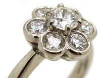 Platinum & Diamond Cluster Ring