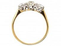 18ct Gold & Platinum, Diamond Three Stone Ring