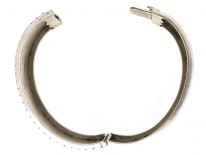 Victorian Silver & Gold Overlay Flowers Motif Bangle