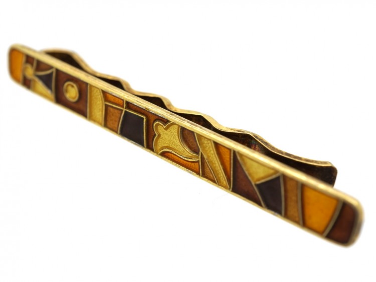Silver Tie Clip Autumn Series by David Andersen