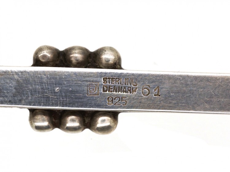 Silver Tie Clip By Georg Jensen