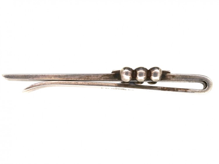 Silver Tie Clip By Georg Jensen