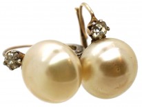 French Silver & Paste Earrings