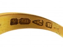 Victorian 18ct Gold & Diamond Horseshoe Ring