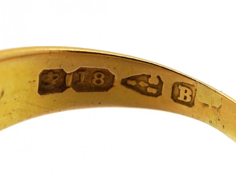 Victorian 18ct Gold & Diamond Horseshoe Ring
