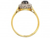 Sapphire & Diamond Cluster Ring