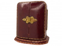 Art Deco Diamond & Sapphire Drop Earrings in Original Case