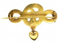 Victorian 15ct Gold Coiled Snake Brooch