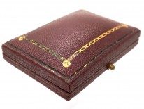 Edwardian 18ct Gold Lover's Knot Brooch in Garrard's Case