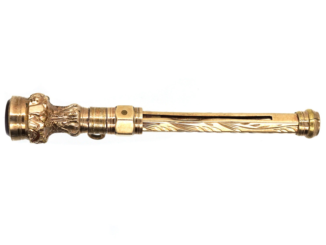 Victorian Toothpick Victorian 9ct Gold Toothpick (490H) | The Antique Jewellery Company